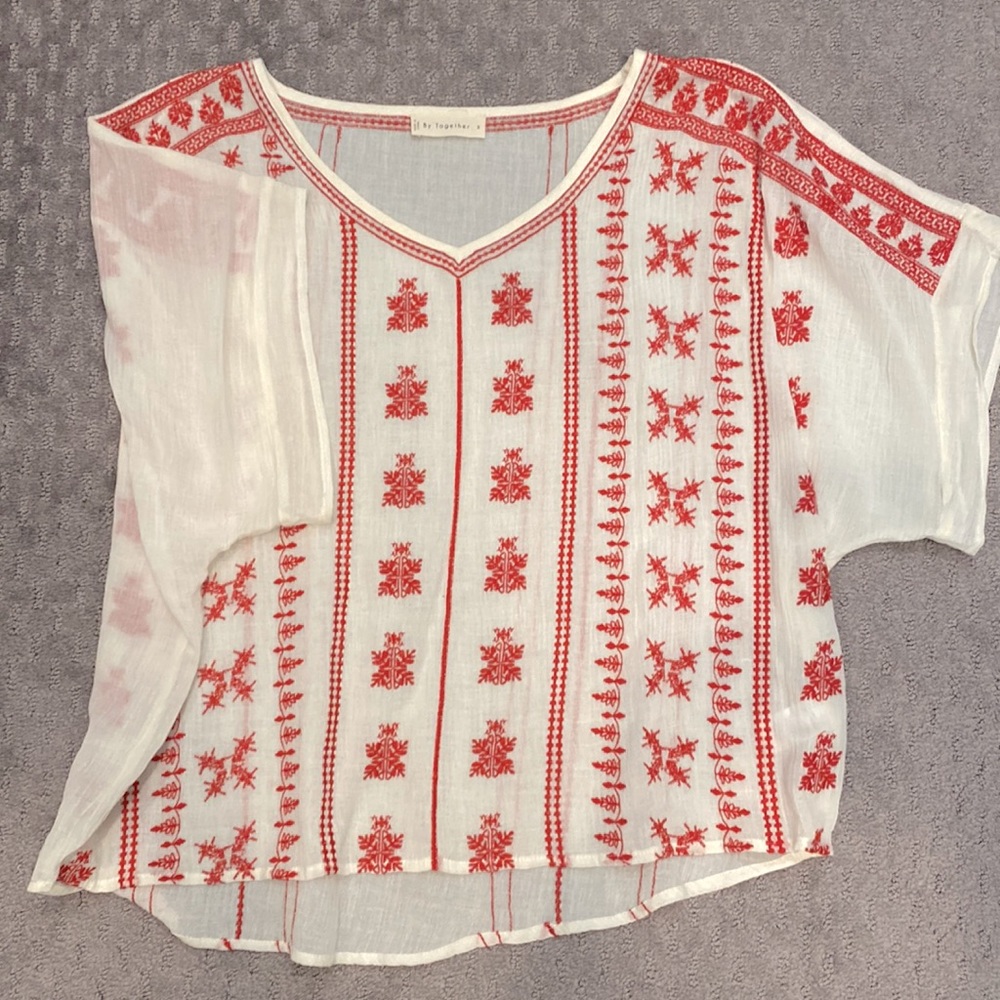 EUC- Boho flowy top, size Small